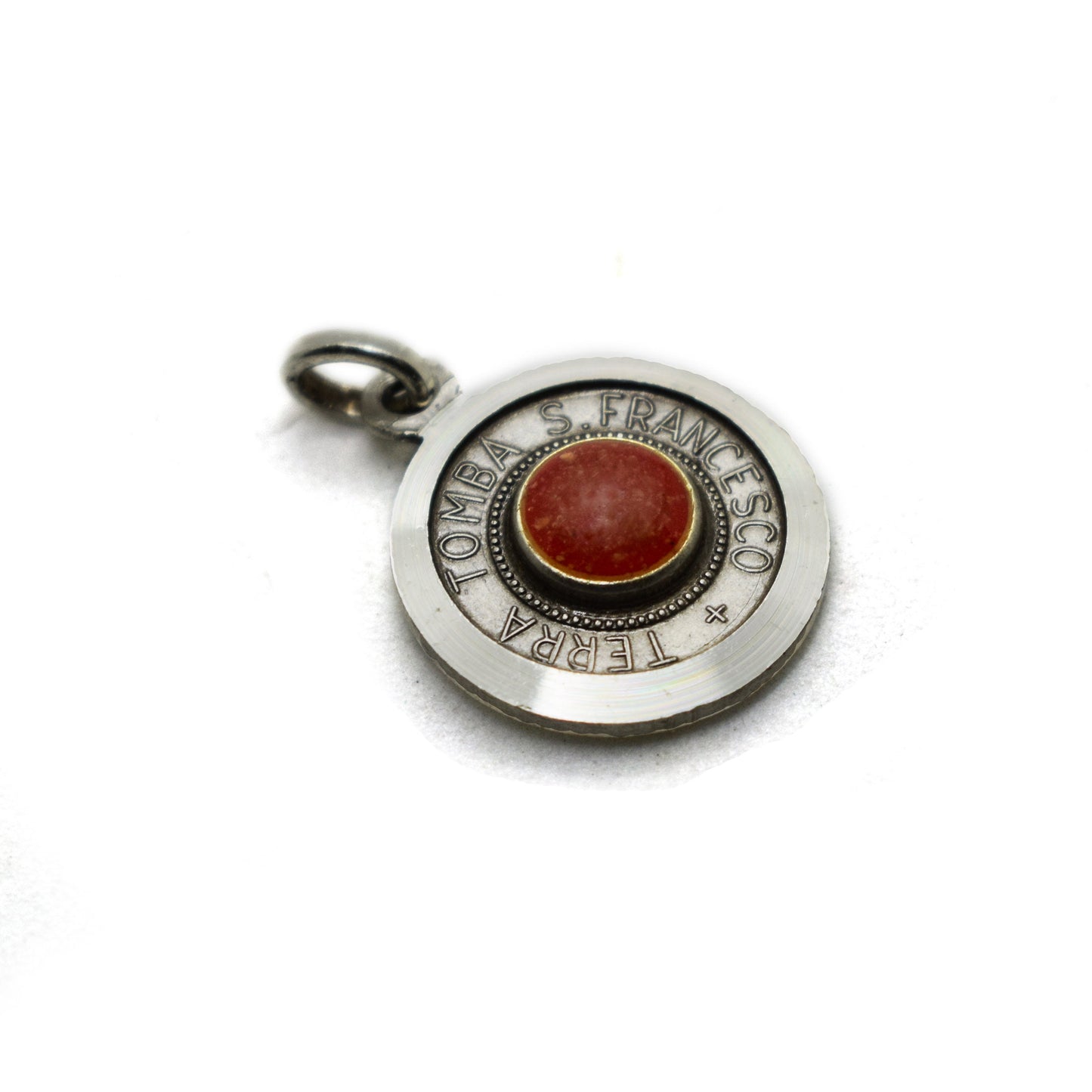 Sterling Silver Saint Francis Relic Medal | San Francesco Reliquary Pendant | Italian 925 Silver Franciscan Jewelry