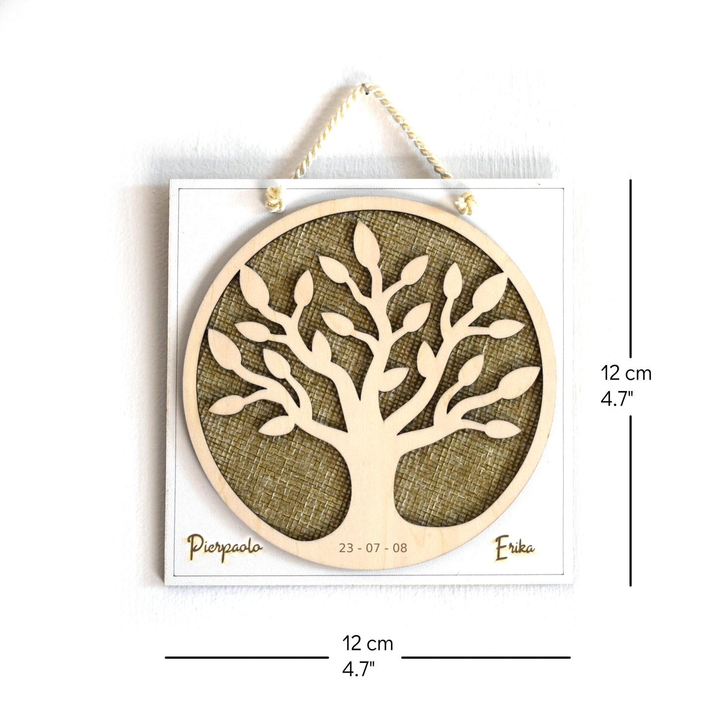 🌳 Tree of Life Wall Art – Personalized Wooden Keepsake – Custom Gift for Weddings, Baptisms & Anniversaries