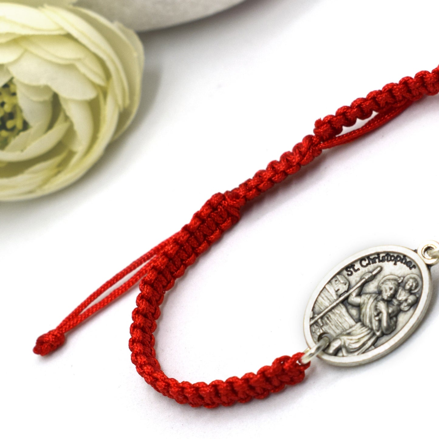Personalized Holy Saints Bracelet | Adjustable Cord Bracelet with Saint Medal | Patron saint bracelet | Christian gift | Religious bracelet