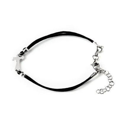 Rhodium Plated Sterling Silver Tau Cross Bracelet ✝️ Adjustable St. Francis Jewelry – First Communion & Confirmation Gift