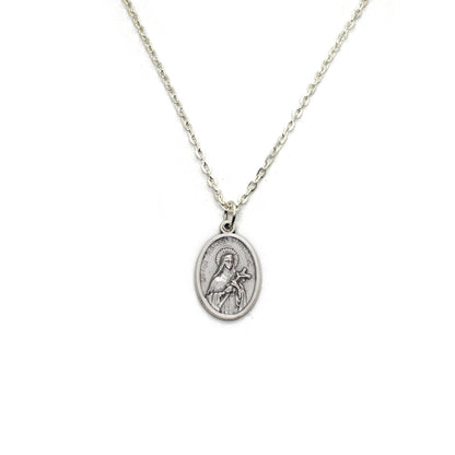 St. Therese of Lisieux Medal Necklace | The Little Flower | Patron Saint Jewelry Handmade in Italy ♥