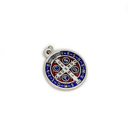 Saint Benedict Enameled Medal – Italian Saint Benedict of Nursia Pendant | Patron Saint of Students & Europe, Comfort Gift
