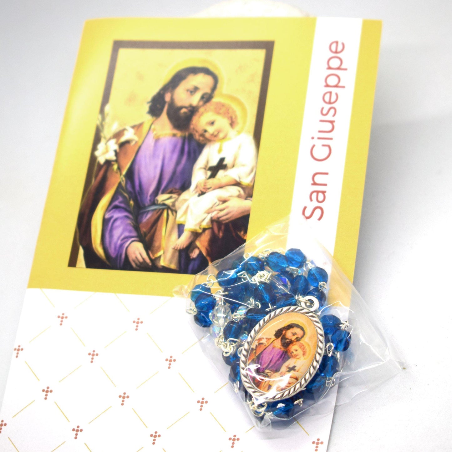 Handmade Chaplet of the Seven Sorrows and Seven Joys of St. Joseph – Made in Italy