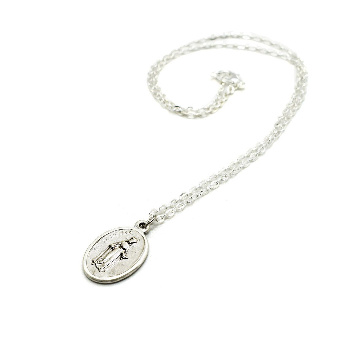 St. Dymphna Medal Necklace – Patron Saint of Mental Health