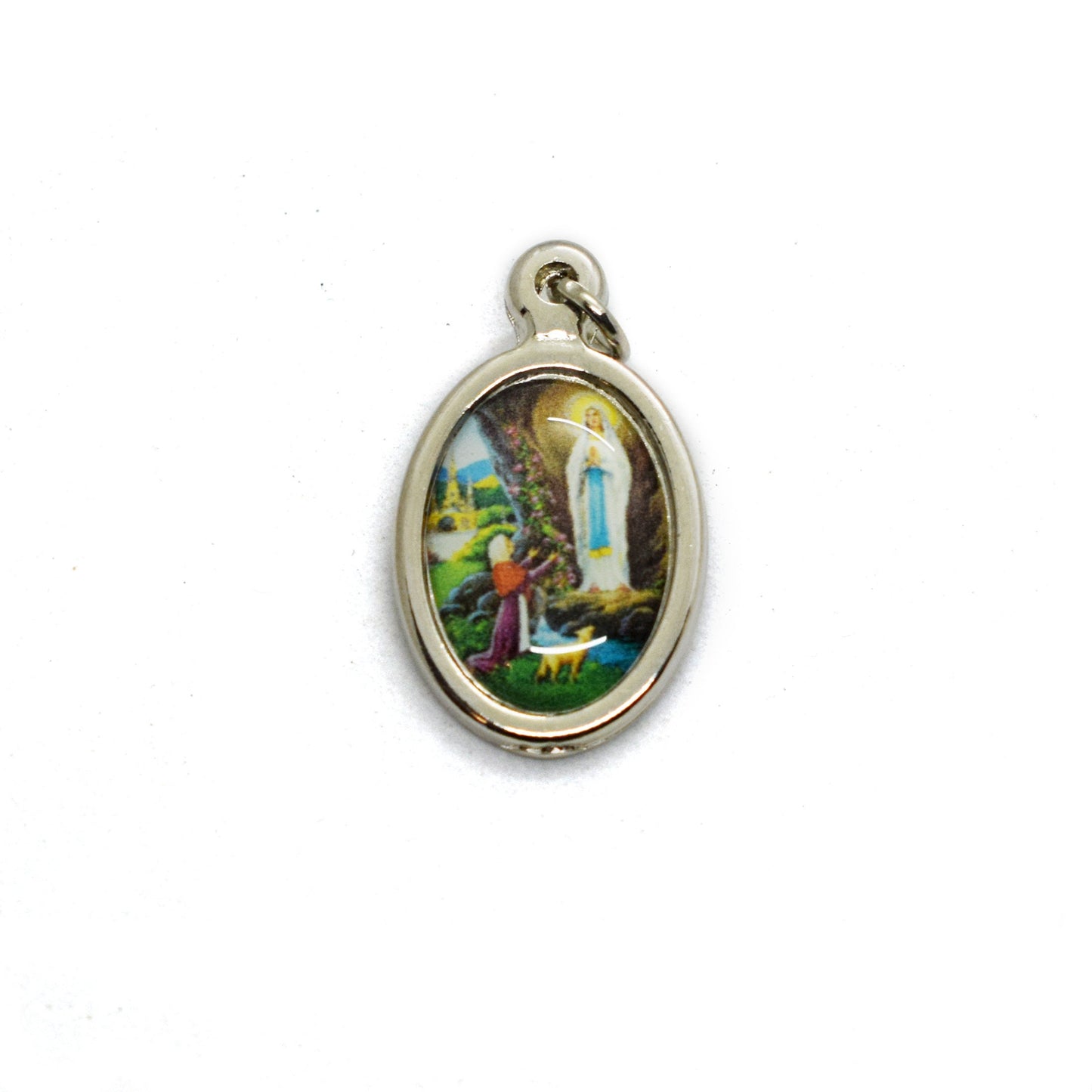 Patron Saint Resin Medal Clip Charm | Catholic Rosary Marker, Keychain & Zipper Pull – Religious Gift