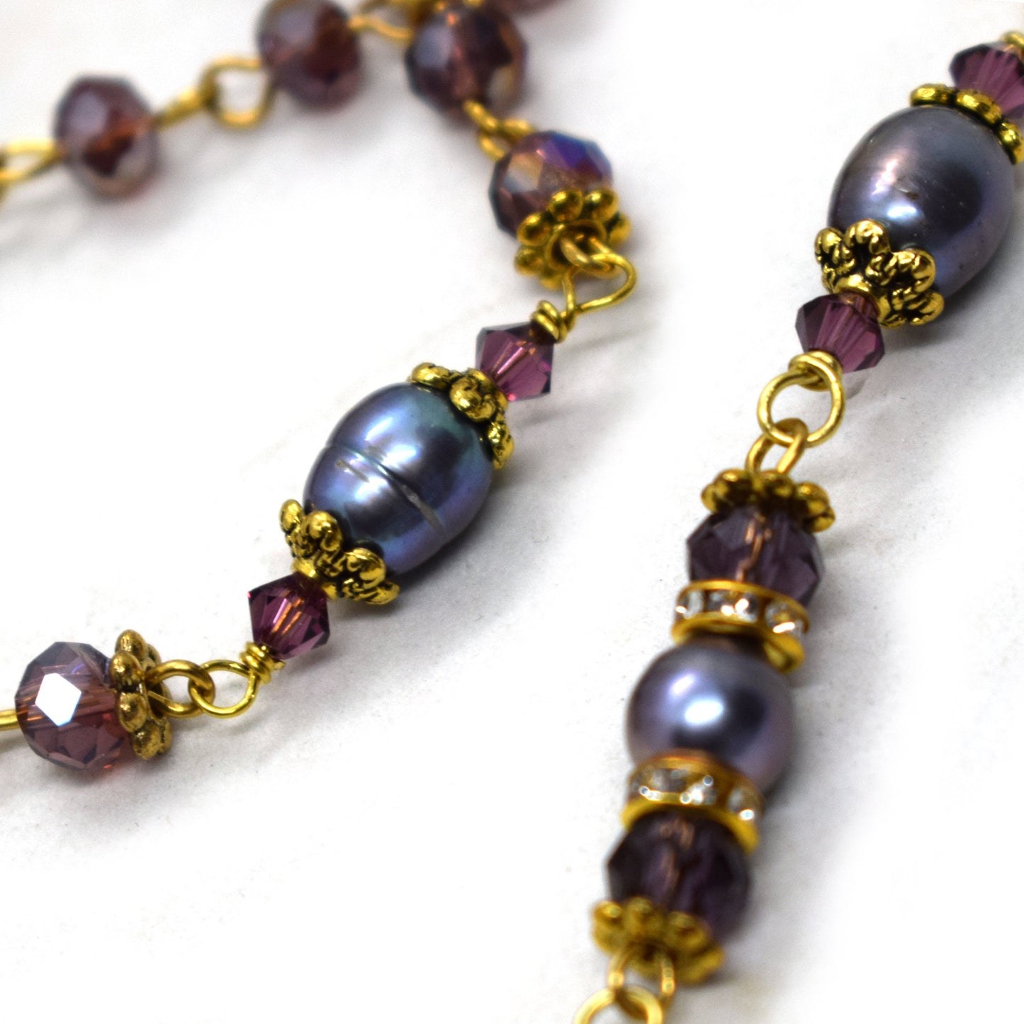 Amethyst Purple AB Swarovski Crystal Rosary 💜 Handmade Catholic Rosary – Wedding & Confirmation Gift