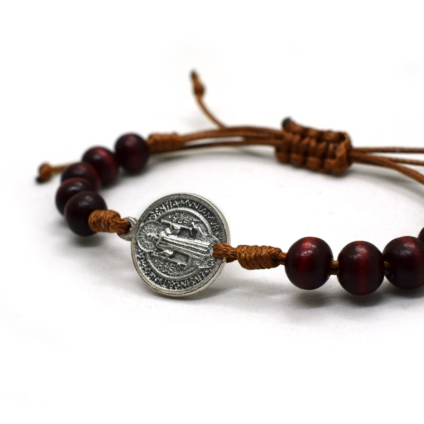 Personalized Saint Beaded Bracelet – Choose Your Patron Saint, Handmade Christian Gift