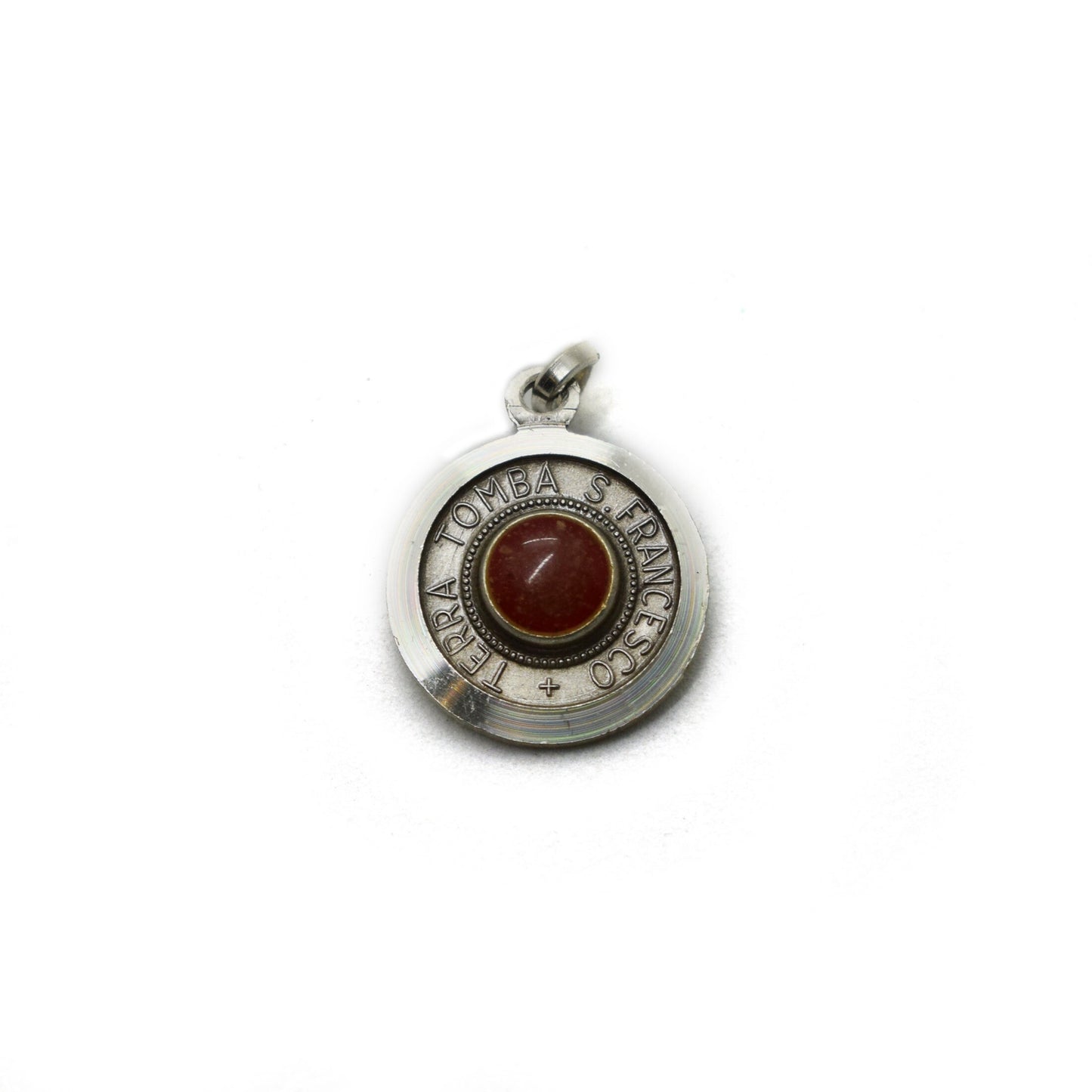Sterling Silver Saint Francis Relic Medal | San Francesco Reliquary Pendant | Italian 925 Silver Franciscan Jewelry