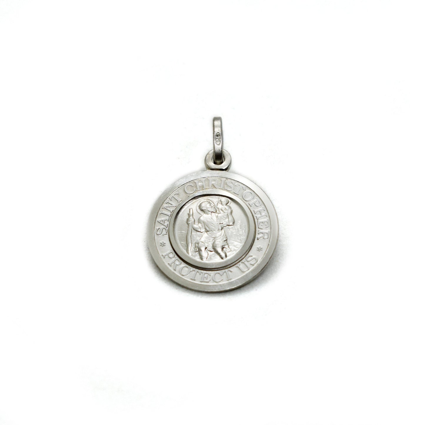 Sterling Silver St. Christopher Medal Necklace | Patron Saint Religious Jewelry | Italian Made ♥
