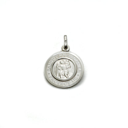 Sterling Silver St. Christopher Medal Necklace | Patron Saint Religious Jewelry | Italian Made ♥