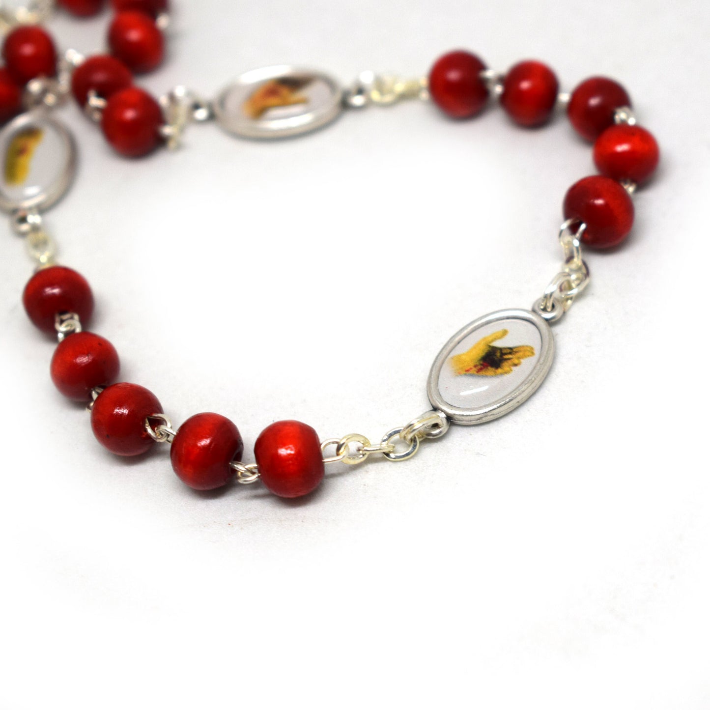 🕊️ Five Holy Wounds Chaplet Rosary – Italian Handmade Mater Dolorosa Chaplet