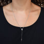 Rhodium-Plated Sterling Silver Rosary Necklace | Handmade Italian Crucifix & Miraculous Medal