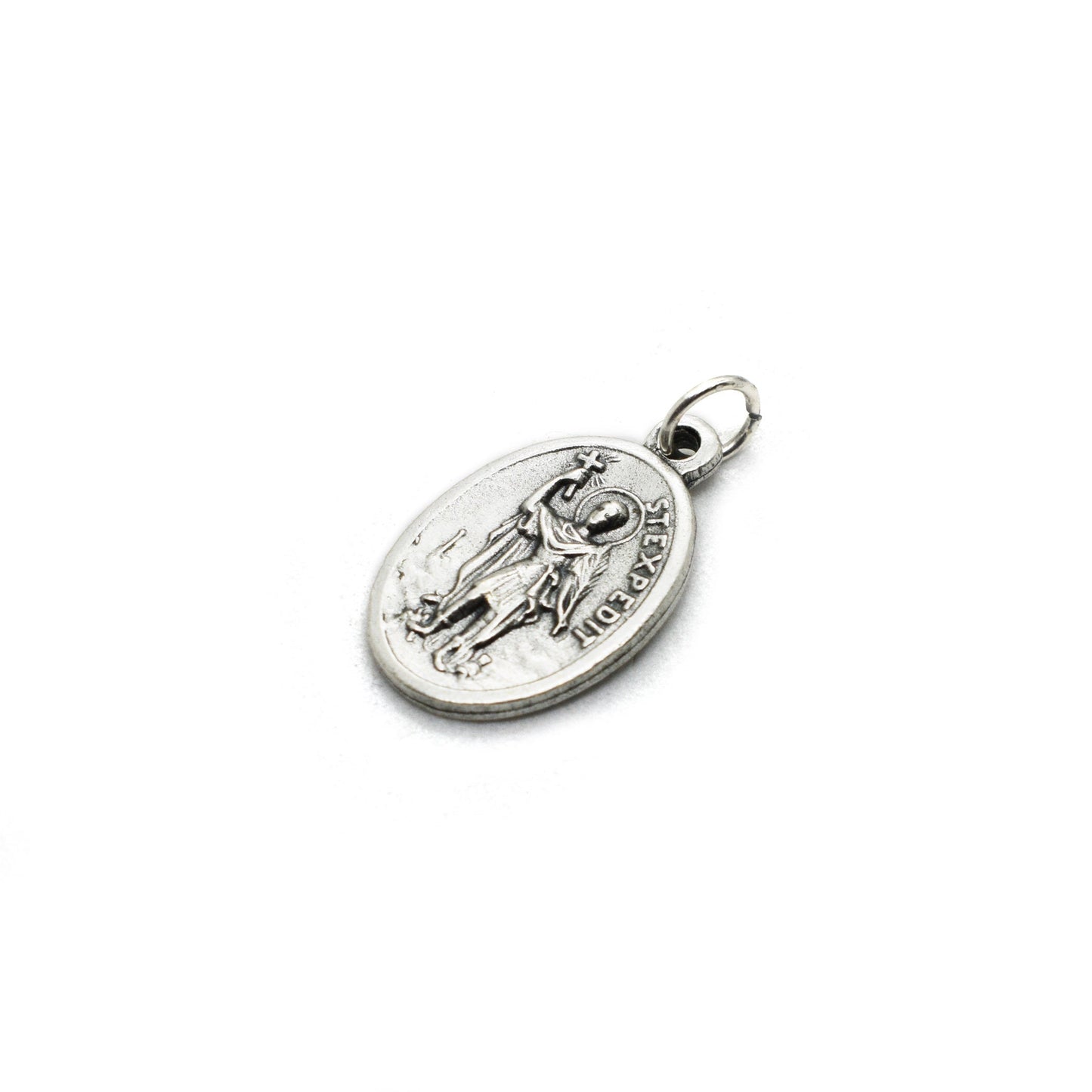 St. Expedite Medal Necklace – Patron Saint of Procrastinators | Italian Christian Jewelry