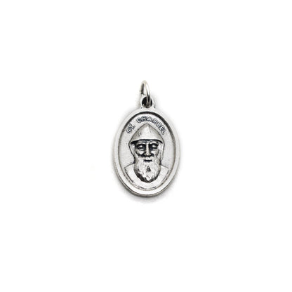 St. Charbel Necklace | St Sciarbel Makhlouf | Saint Charbel religious medal | Patron Saint Necklace | Personalized Italian medal Jewelry