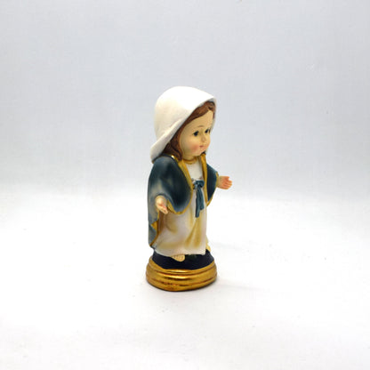 🌸 Our Lady Immaculate Resin Statue – Baby Blessed Virgin Mary Mini Pocket Statue – Italian Catholic Desk Figurine
