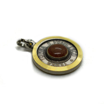 Saint Francis Relic Medal – Dust from Tomb of San Francesco – Italian Religious Medal
