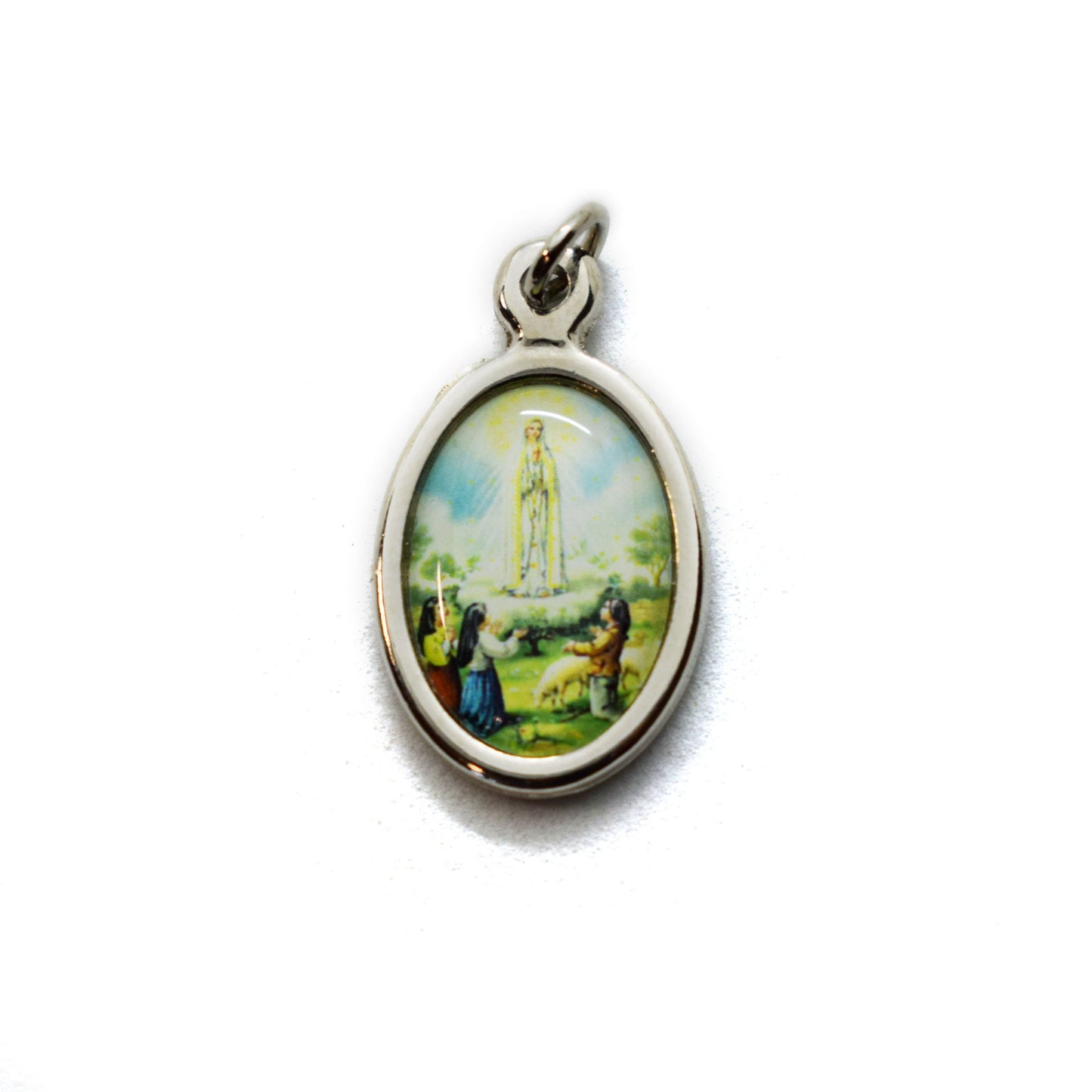 Patron Saint Resin Medal Clip Charm | Catholic Rosary Marker, Keychain & Zipper Pull – Religious Gift