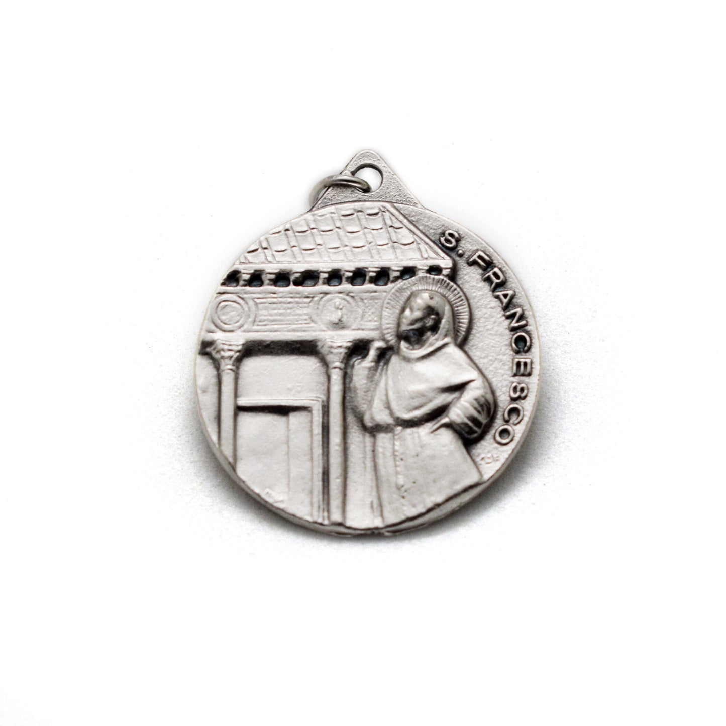 St. Francis & St. Clare Double-Sided Medal – Handmade Italian Religious Pendant