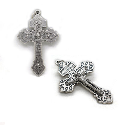 Pardon Crucifix ✝️ Double-Sided Indulgence Cross Pendant – Handmade in Italy