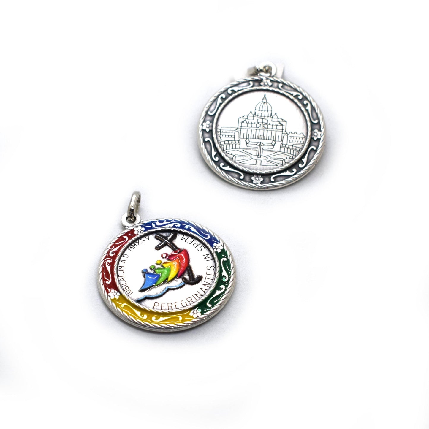 Jubilee 2025 Medal – Official Logo & St. Peter’s Square Catholic Pendant – 3.5 cm