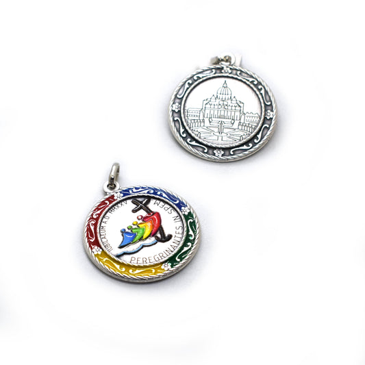 Jubilee 2025 Medal – Official Logo & St. Peter’s Square Catholic Pendant – 3.5 cm