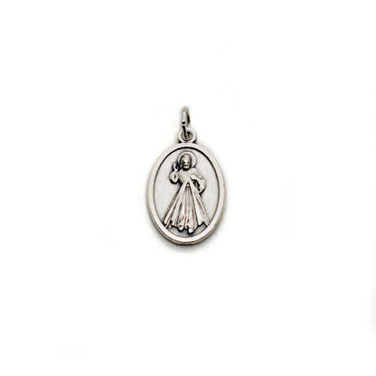 Divine Mercy Medal Necklace – Jesus Christ Catholic Pendant | Handmade Italian Jewelry Gift