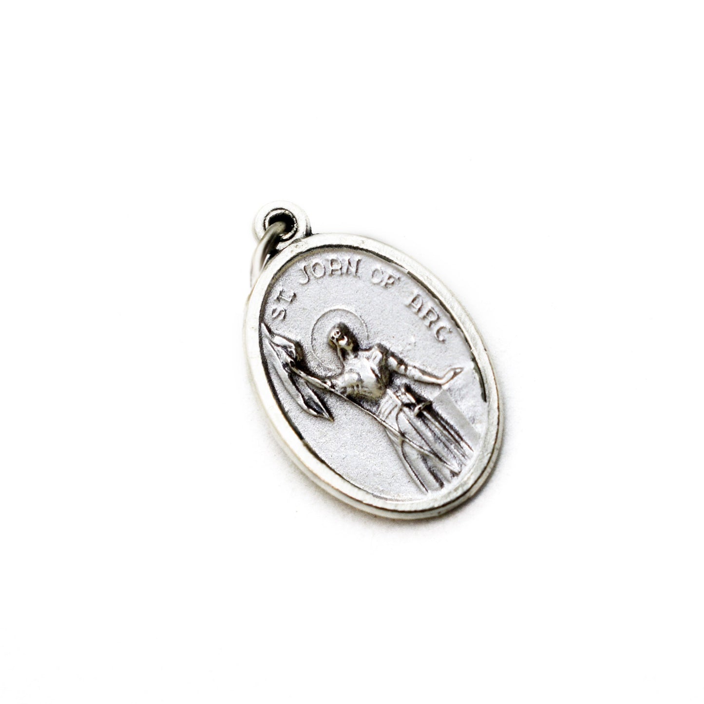 ⚔️ St. Joan of Arc Medal Necklace – Patron Saint of Women – French Saint Necklace – Handmade Italian Jewelry