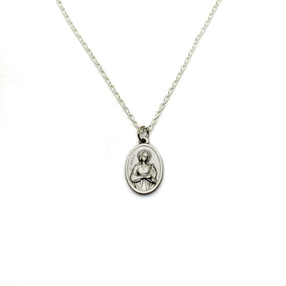 St. Cecilia Medal Necklace – Patron Saint of Musicians, Personalized Italian Jewelry