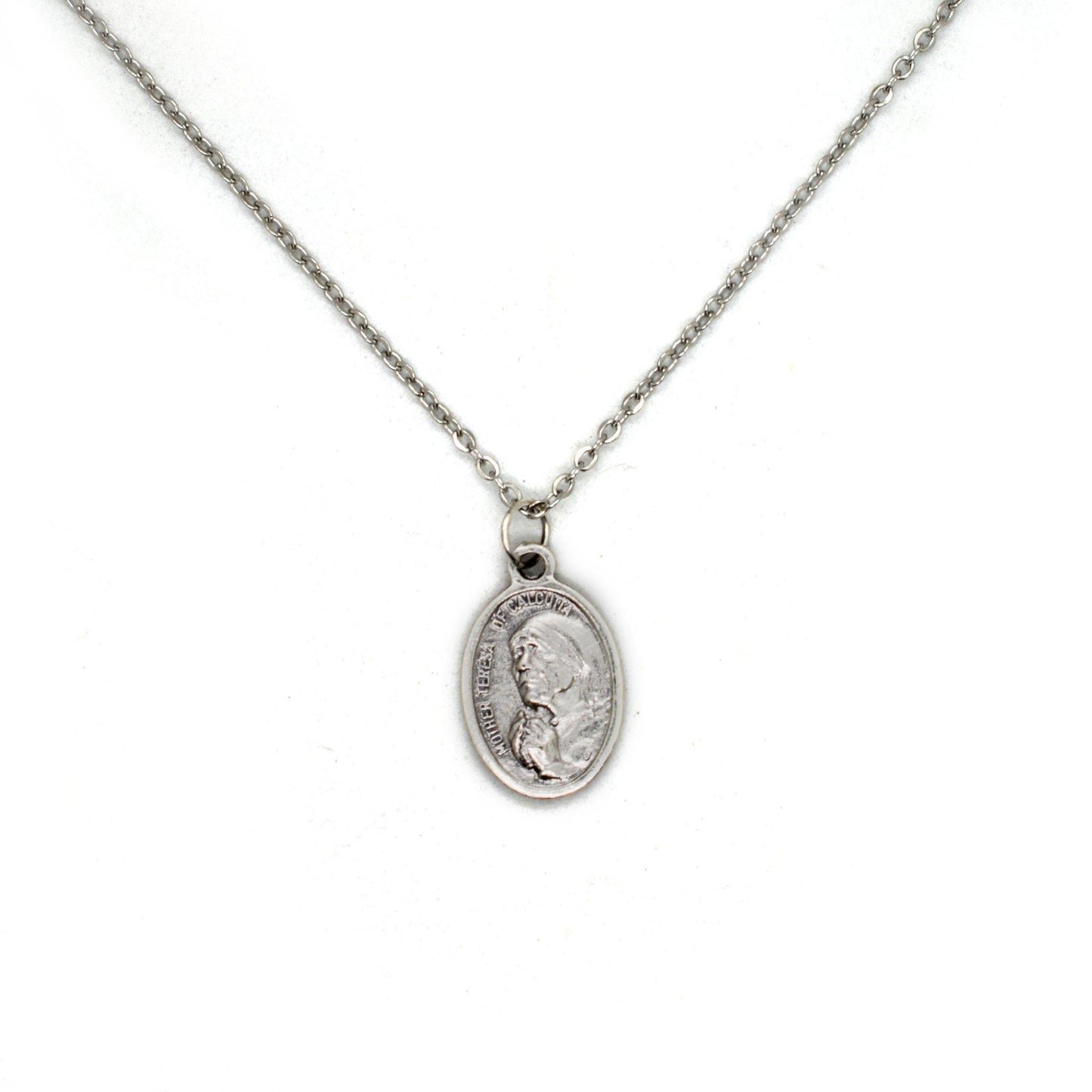 Saint Mother Teresa Necklace – Handmade Italian Catholic Medal, Inspirational Gift