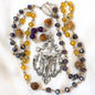 Miraculous Medal Rosary – Handmade Italian Gemstone & Crystal Catholic Rosary | First Communion & Confirmation Gift