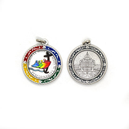 Jubilee 2025 Medal – Official Logo & St. Peter’s Square Catholic Pendant – 3.5 cm