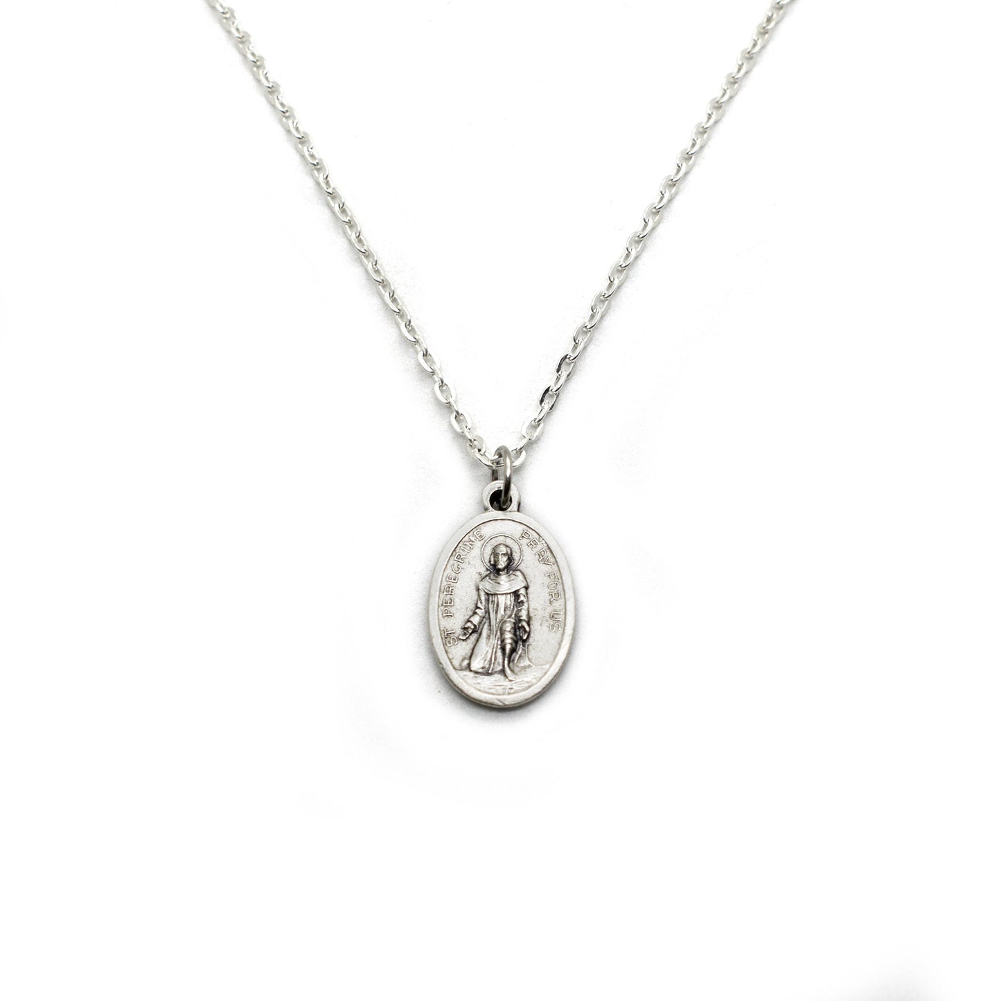 St. Peregrine Medal Necklace – Patron Saint of Cancer Patients | Italian Catholic Jewelry