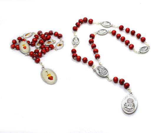 🕊️ Five Holy Wounds Chaplet Rosary – Italian Handmade Mater Dolorosa Chaplet