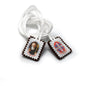 Saint Benedict Felt Scapular – Brown Felt San Benito, Catholic Protection Gift, Italian Handmade