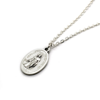 St. Peregrine Medal Necklace – Patron Saint of Cancer Patients | Italian Catholic Jewelry