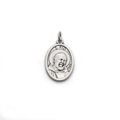Saint Padre Pio Medal Necklace | St Pio of Pietrelcina | Patron Saint Necklace | Italian medal | San Pio | Catholic Jewelry | Christian Gift
