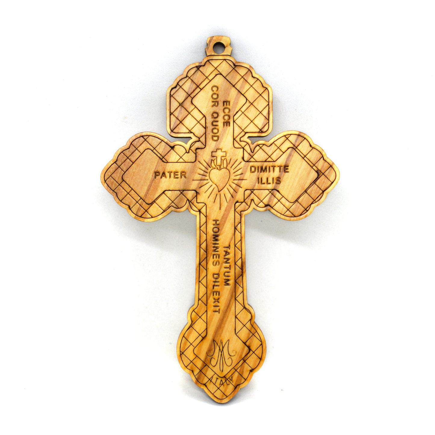 Large Pardon Crucifix | Olive Wood Indulgence Cross | Handmade Italian Catholic Crucifix