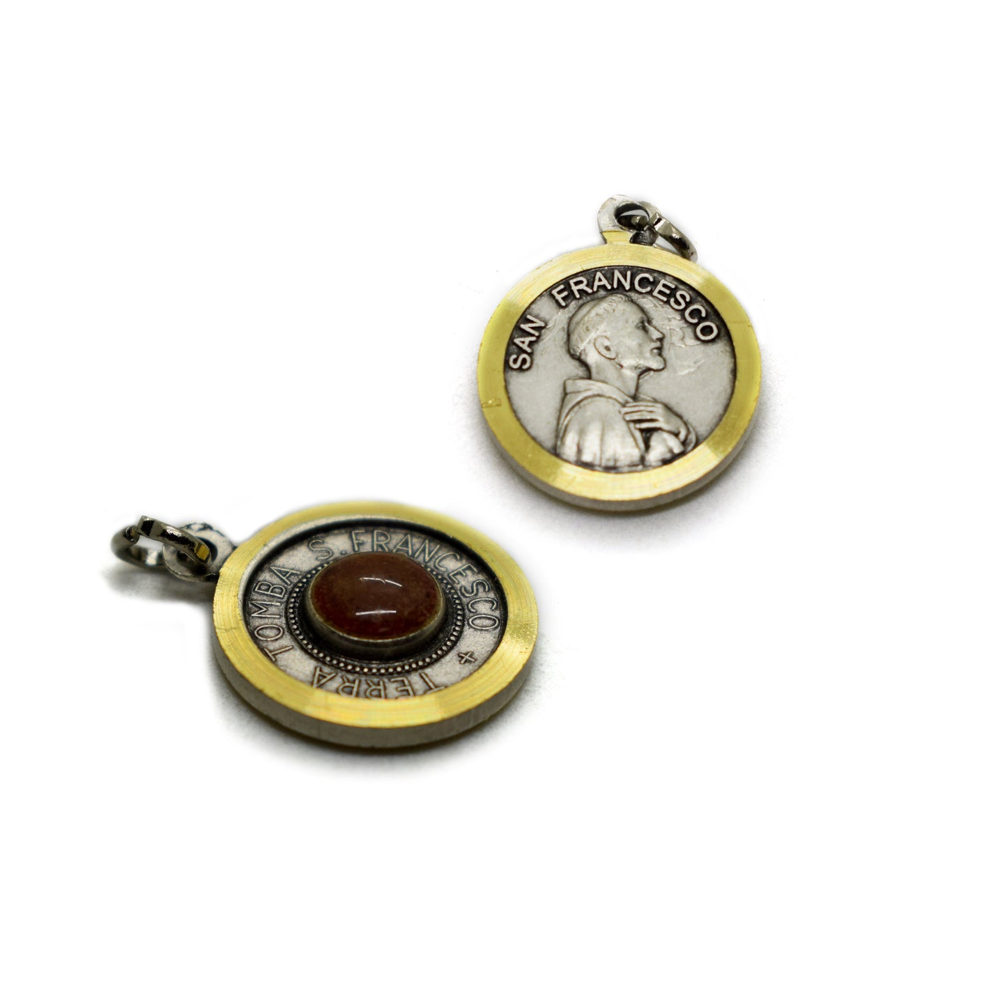 Saint Francis Relic Medal – Dust from Tomb of San Francesco – Italian Religious Medal