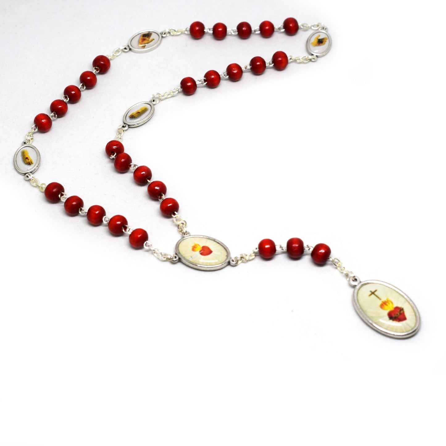 🕊️ Five Holy Wounds Chaplet Rosary – Italian Handmade Mater Dolorosa Chaplet