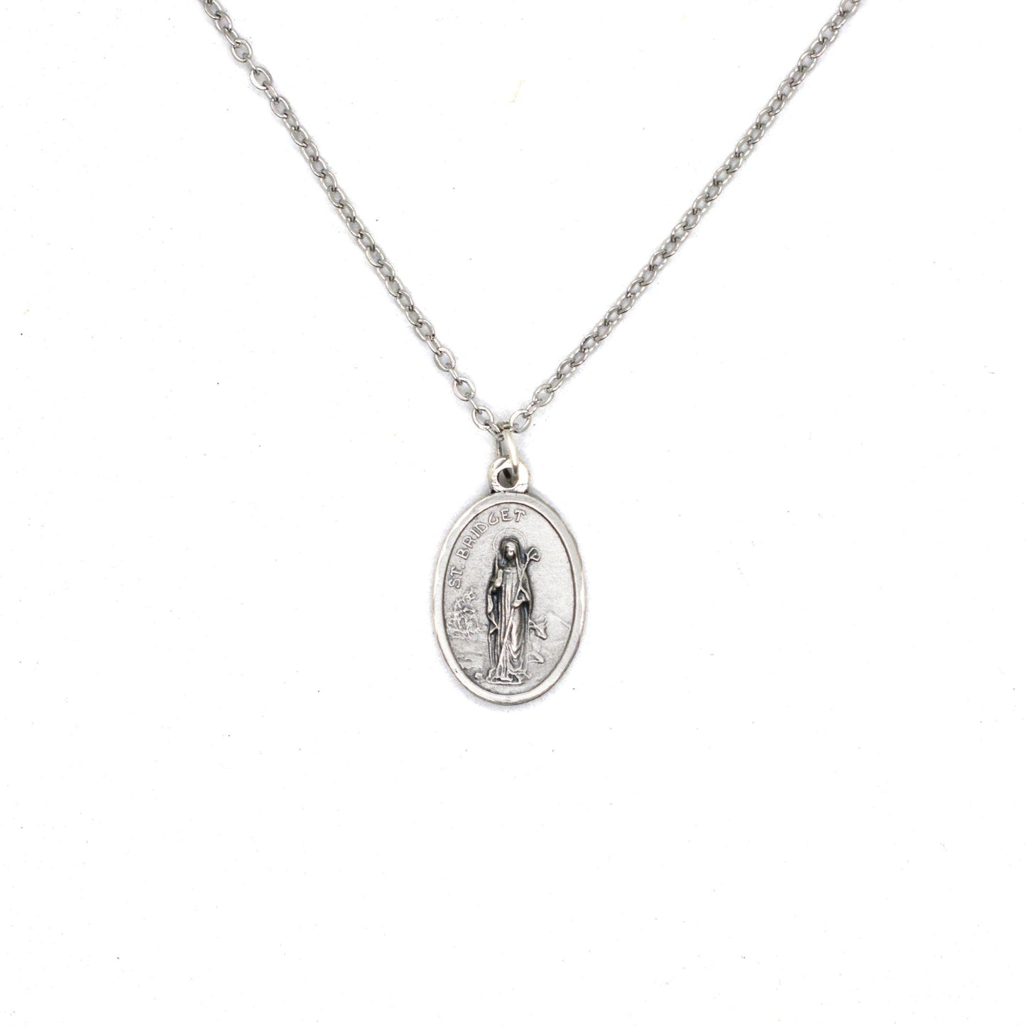 Saint Bridget of Sweden Necklace – Handmade Catholic Medal Necklace – Spiritual Jewelry – Personalized Italian Gift