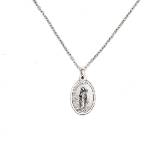 Saint Bridget of Sweden Necklace – Handmade Catholic Medal Necklace – Spiritual Jewelry – Personalized Italian Gift