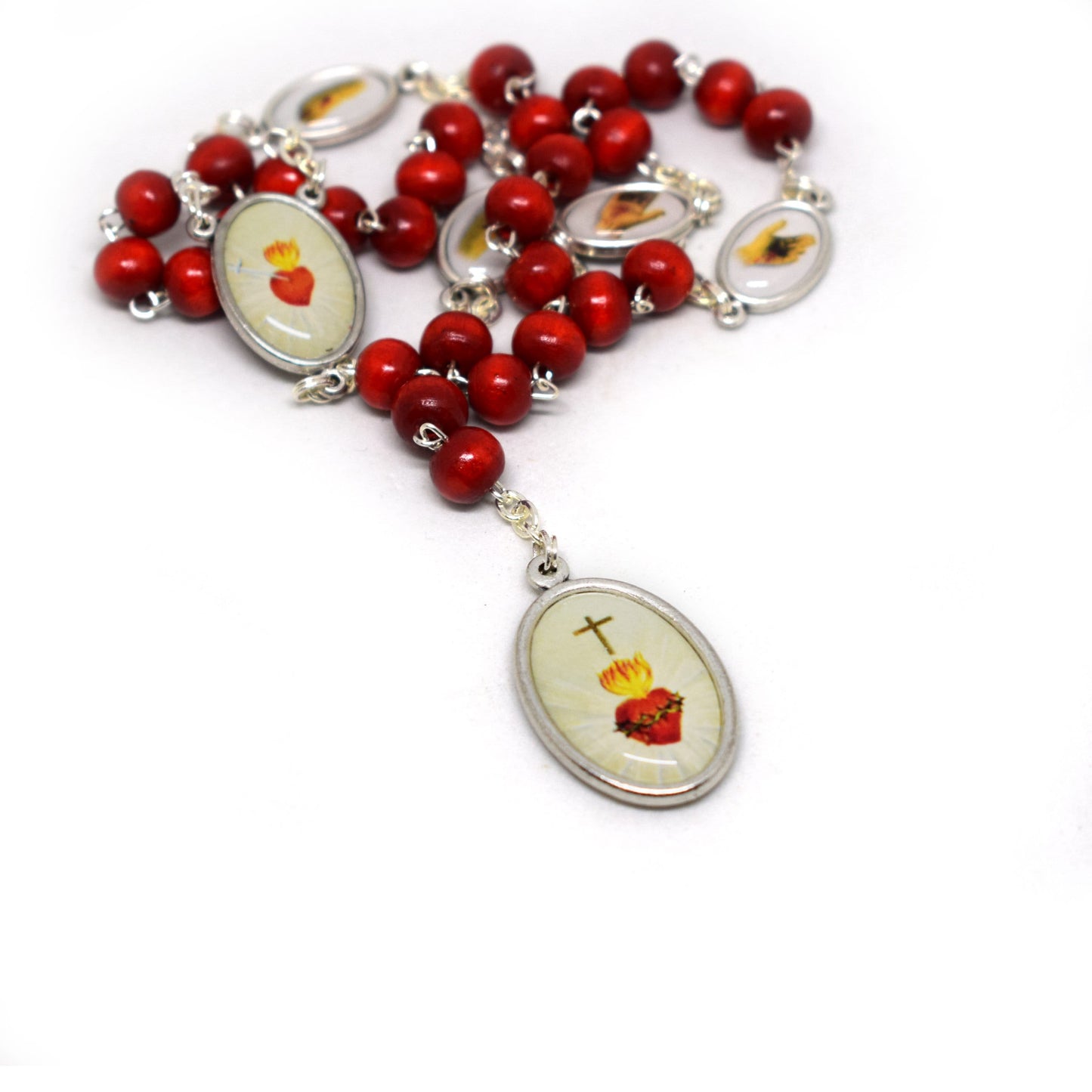 🕊️ Five Holy Wounds Chaplet Rosary – Italian Handmade Mater Dolorosa Chaplet