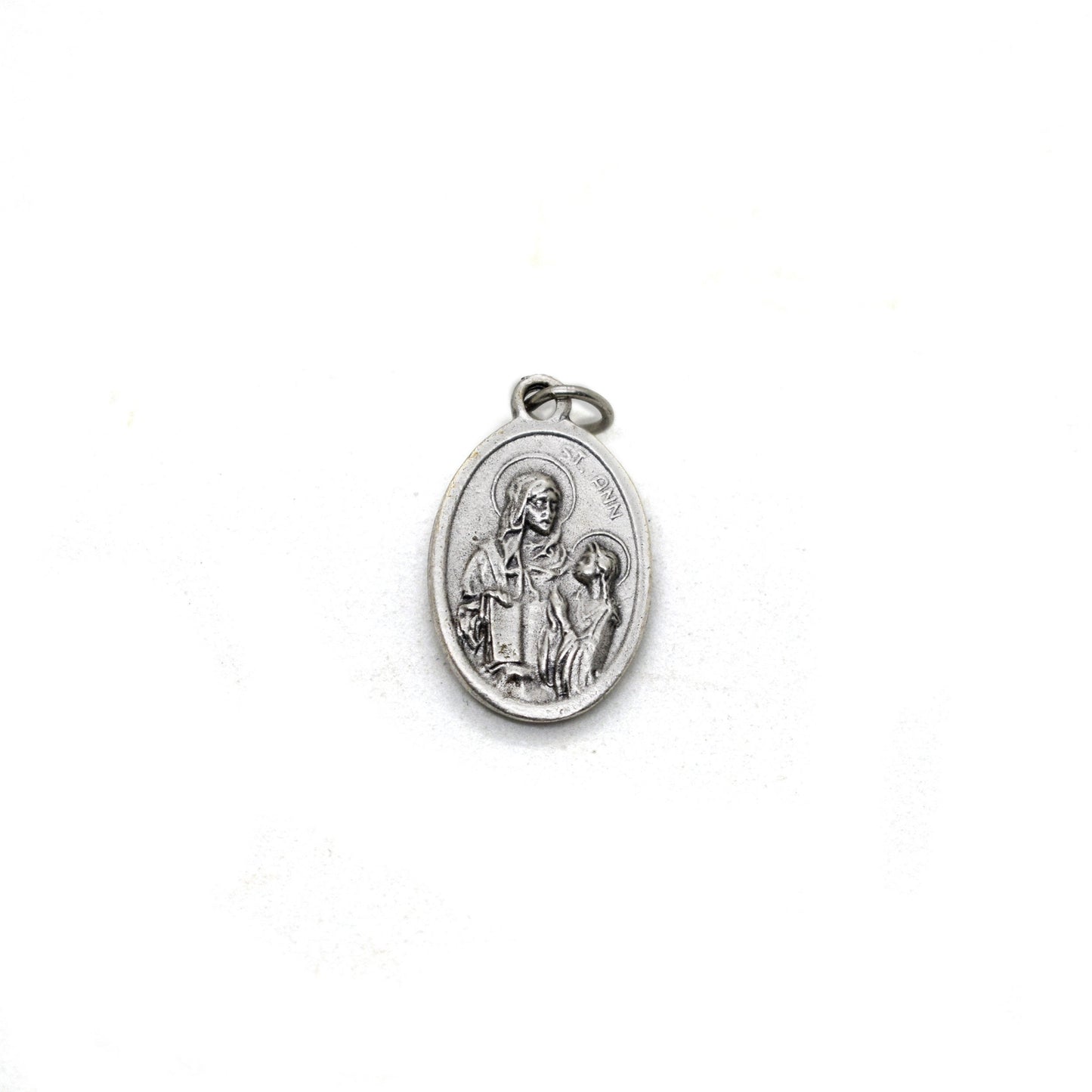 St. Anne Medal Necklace | Patron Saint of Canada | Christian Jewelry Gift