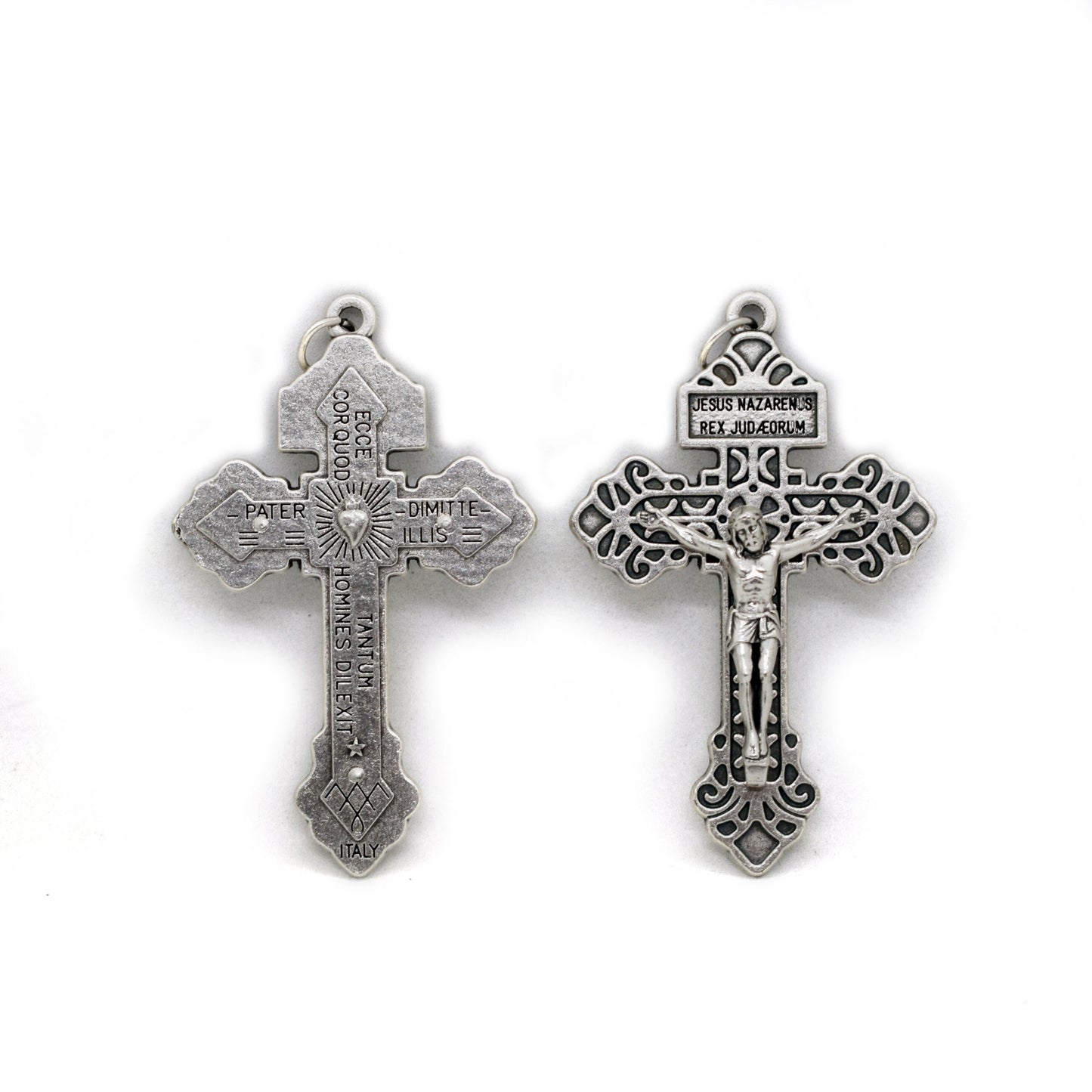 Pardon Crucifix ✝️ Double-Sided Indulgence Cross Pendant – Handmade in Italy