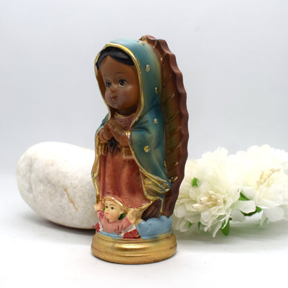 ✨ Hand-Painted Our Lady of Guadalupe Statue