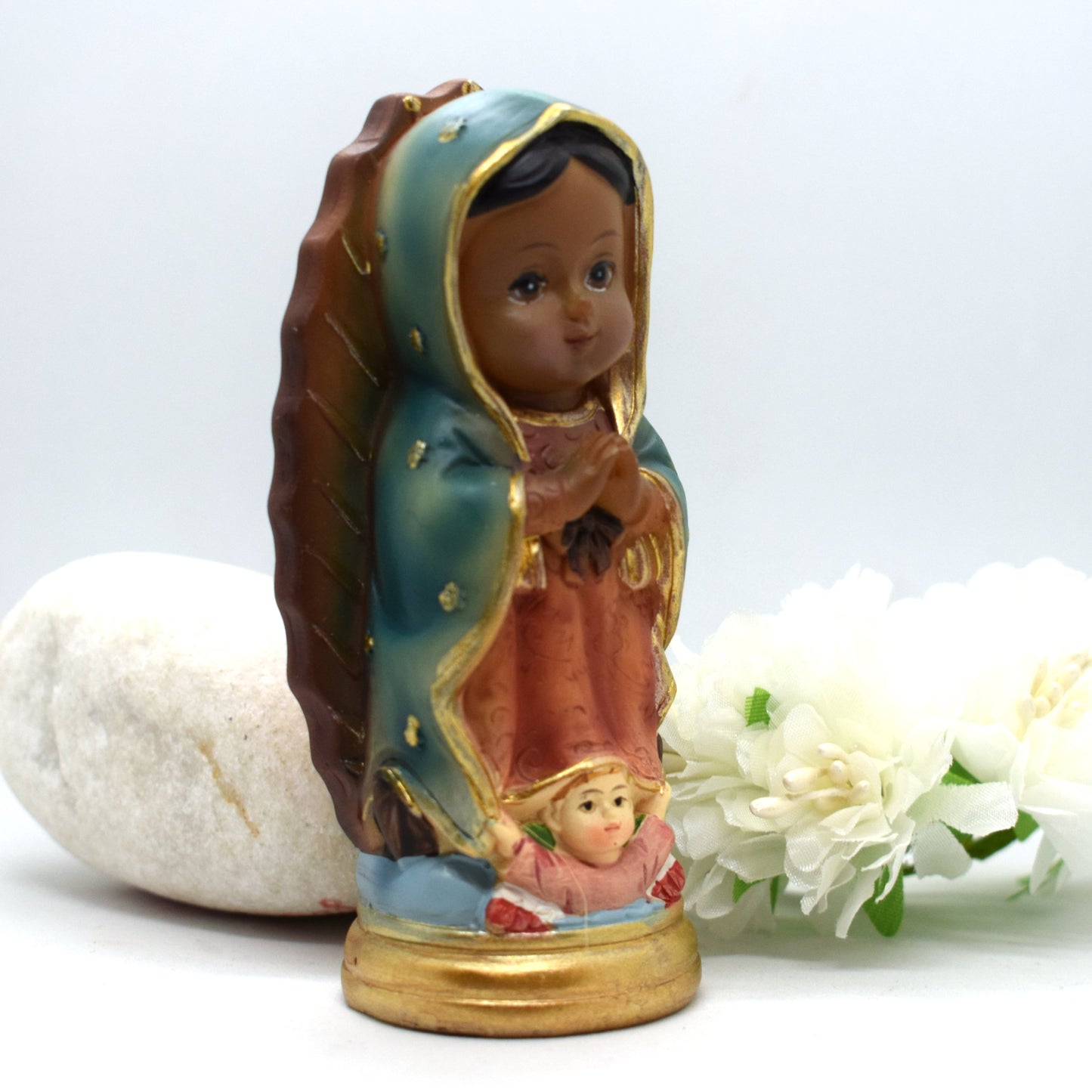 ✨ Hand-Painted Our Lady of Guadalupe Statue