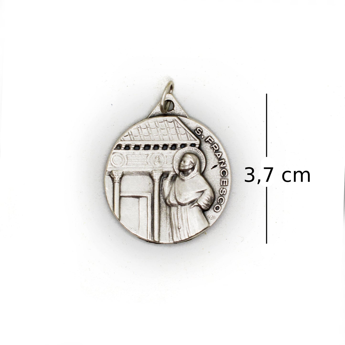 St. Francis & St. Clare Double-Sided Medal – Handmade Italian Religious Pendant