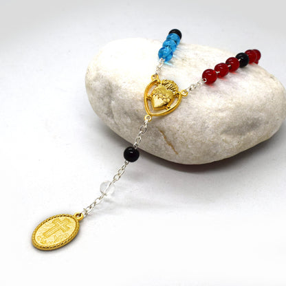 Saint Charbel Chaplet – Handmade Catholic Rosary Beads from Italy