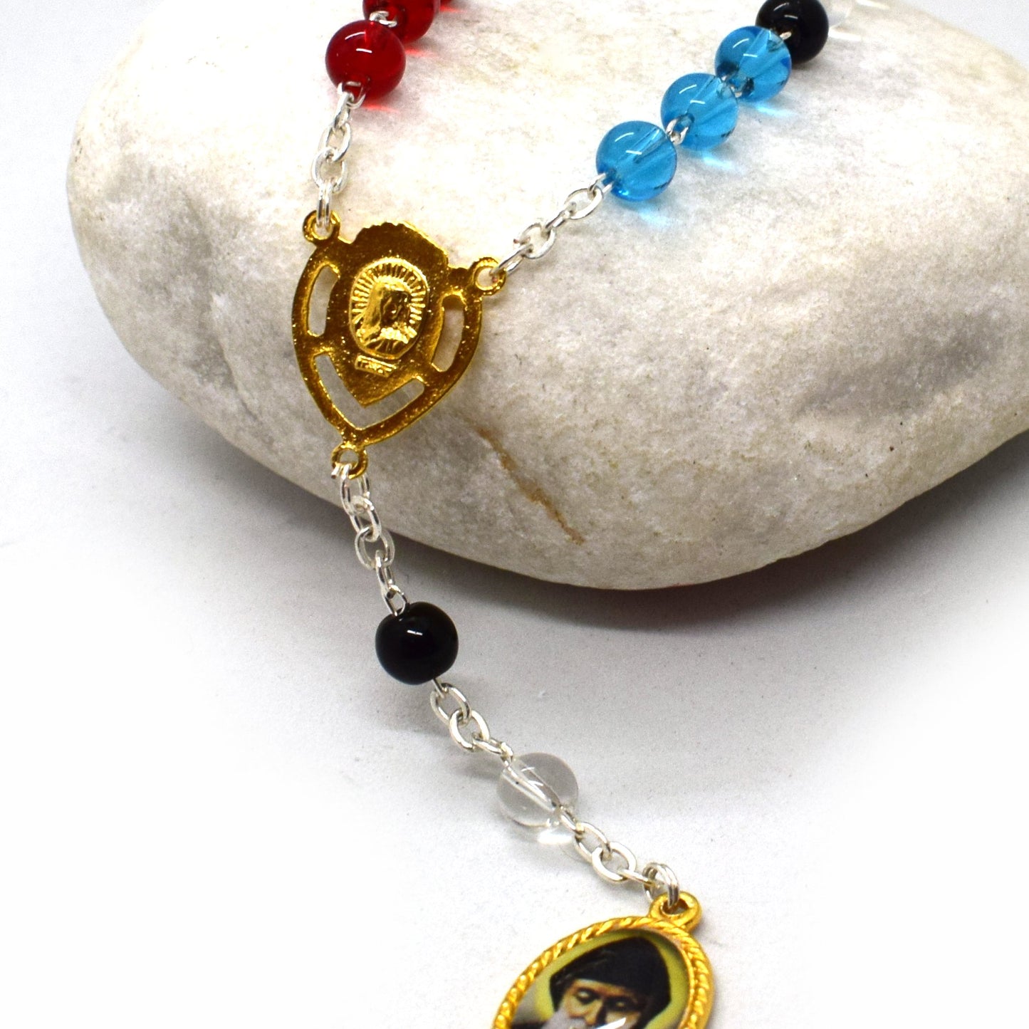Saint Charbel Chaplet – Handmade Catholic Rosary Beads from Italy