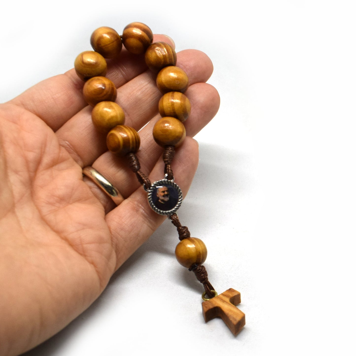 Handmade Padre Pio Chaplet - Grani di Senape Studio